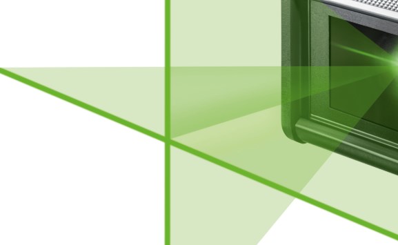 Хорошая видимость нивелира Quigo Green Хорошая видимость нивелира Quigo Green